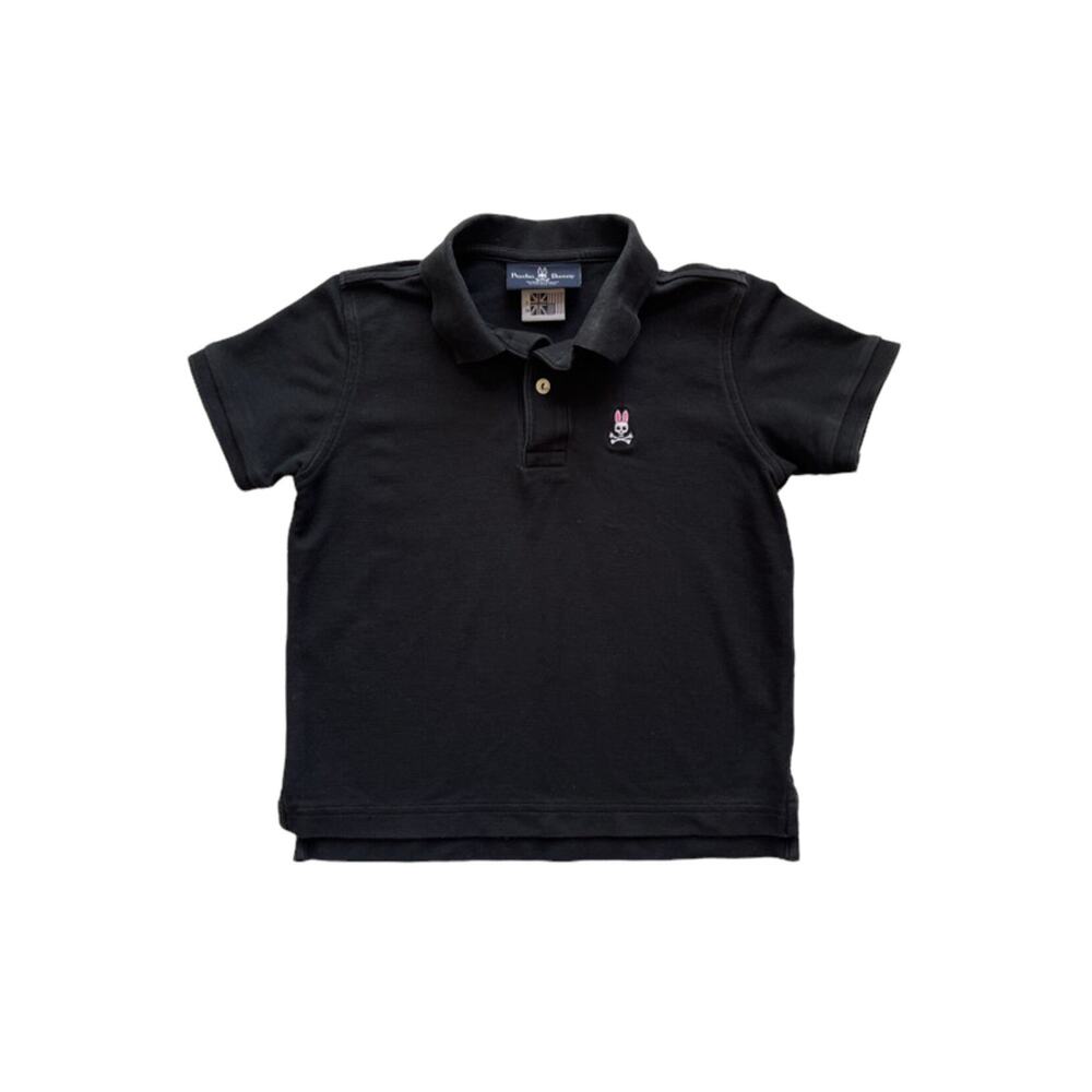 Psycho Bunny Black Polo Shirt Size 7/8